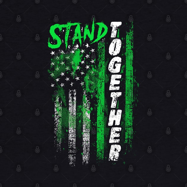 Depression Awareness Stand Together Flag by KHANH HUYEN